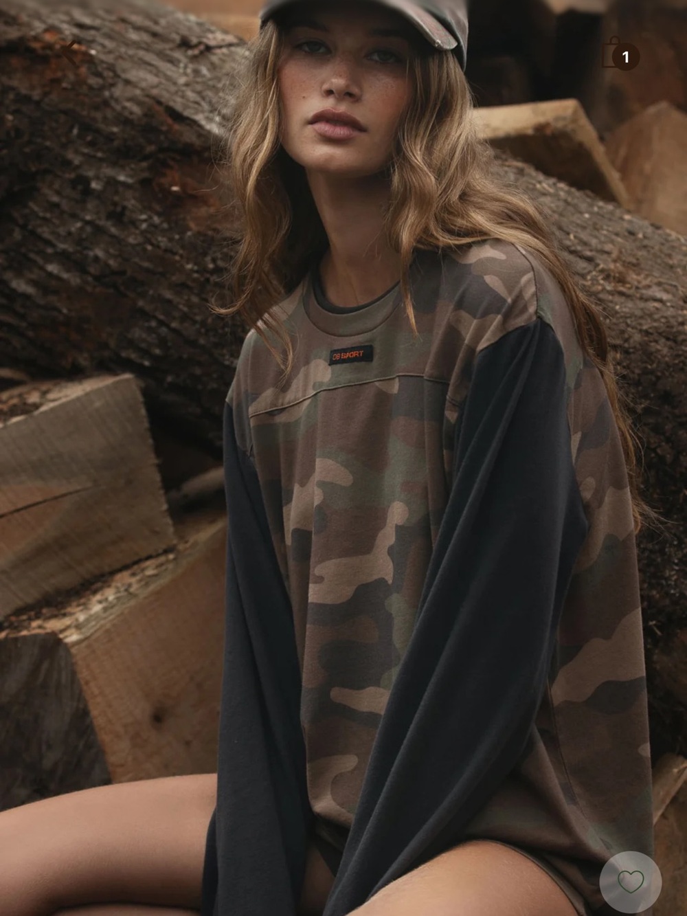 Dairy Boy 90's Long Sleeve Camo new with tags XS/S